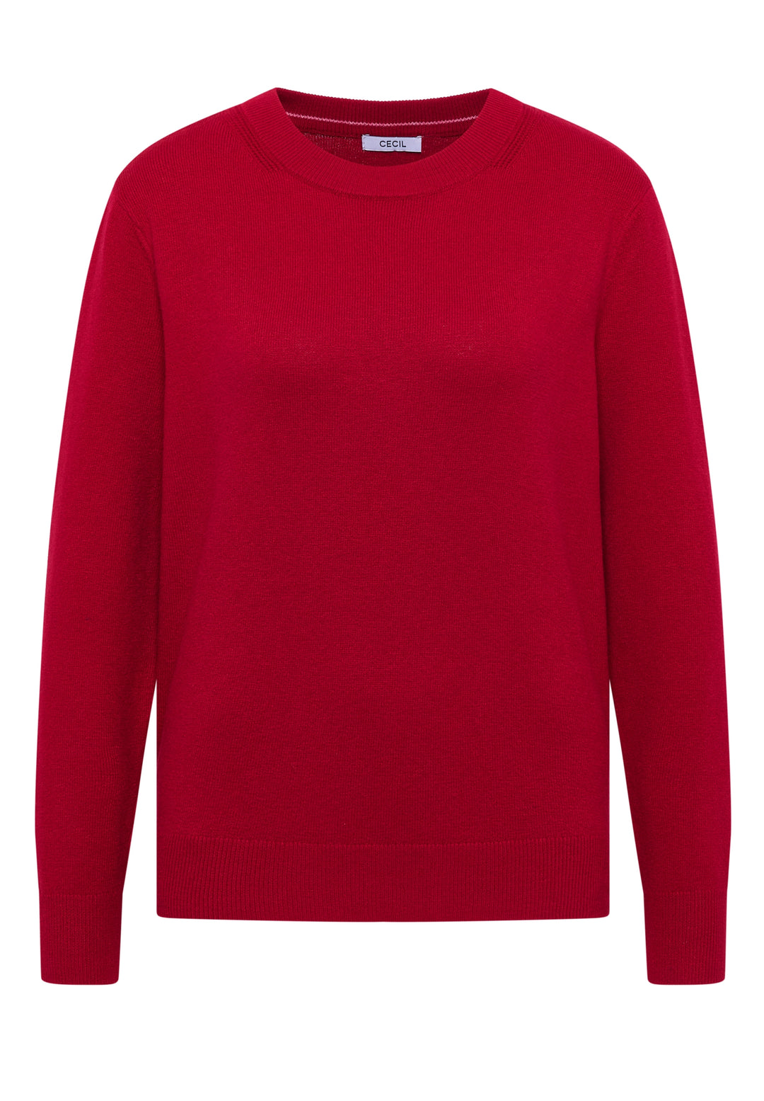NOS_Basic cosy round neck, beaujolais red 16710 Bild 1