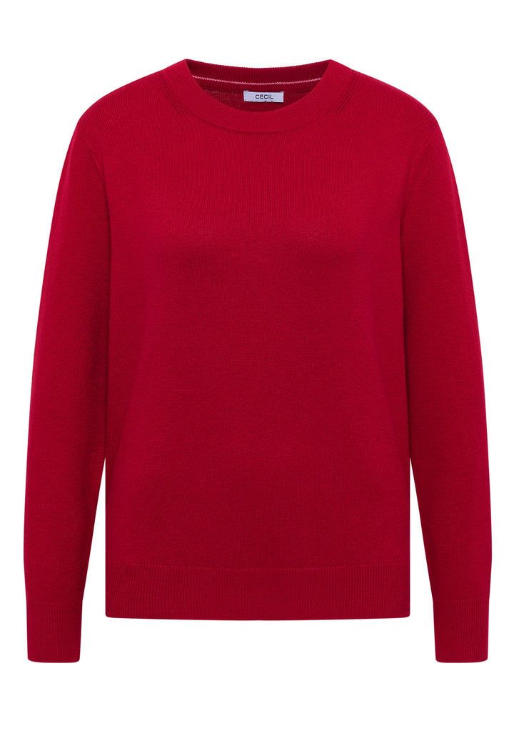 NOS_Basic cosy round neck, beaujolais red 16710 Bild 1