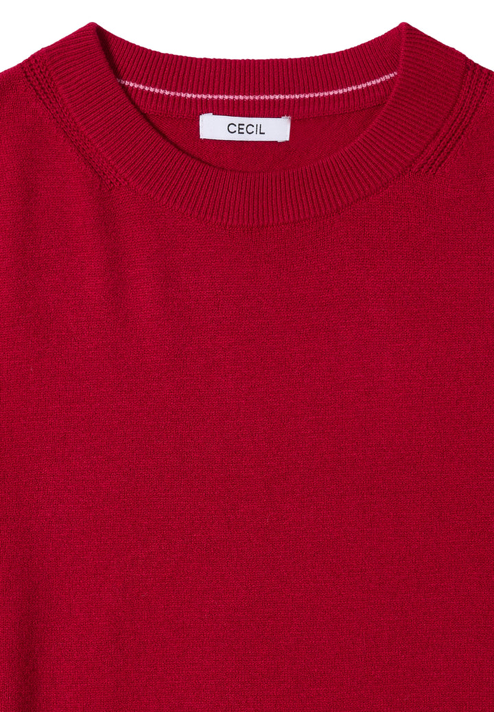 NOS_Basic cosy round neck, beaujolais red 16710 Bild 2