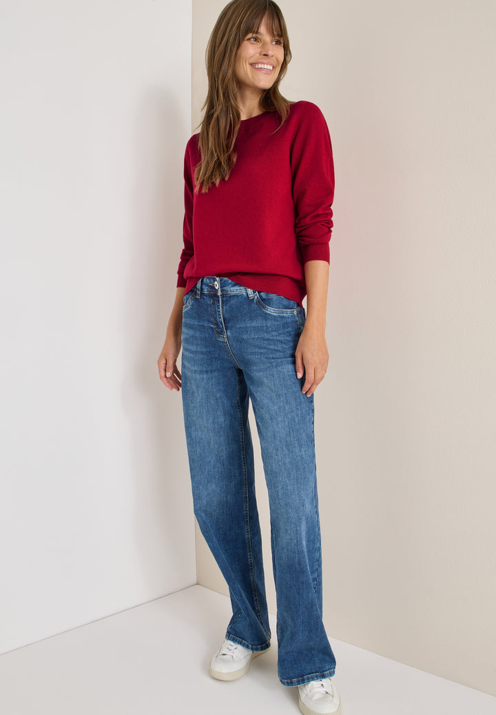 NOS_Basic cosy round neck, beaujolais red 16710 Bild 5