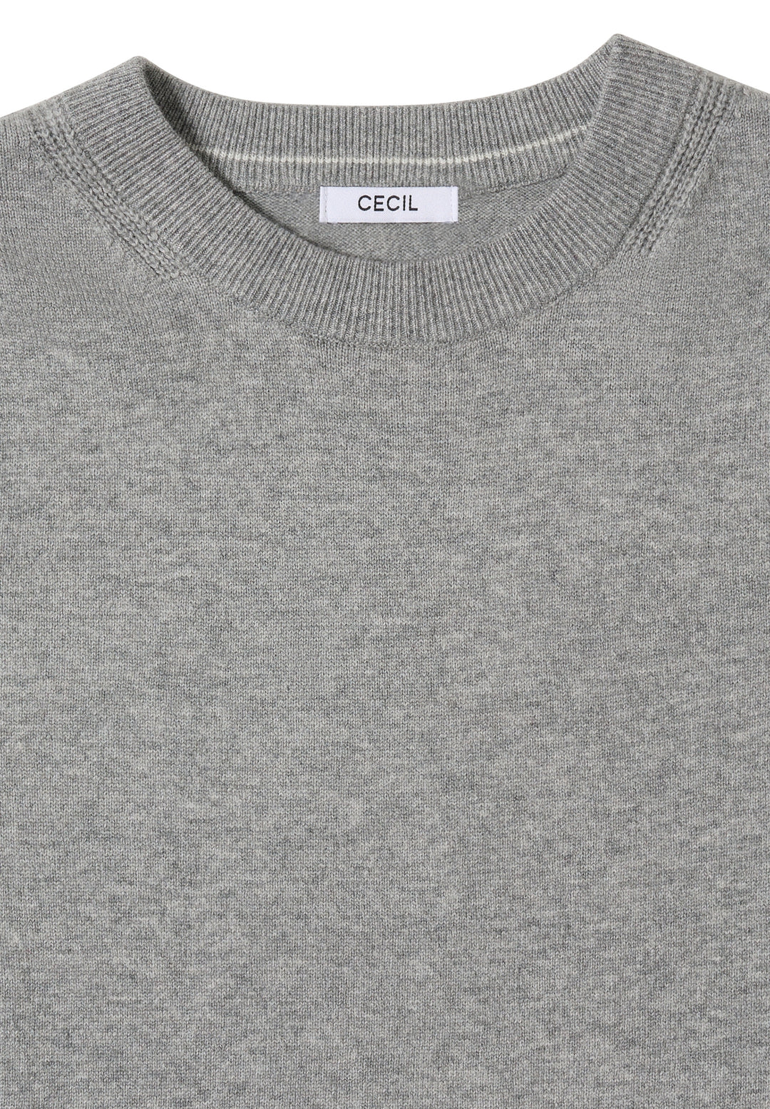 NOS_Basic cosy round neck, sporty grey melange 16839 Bild 2
