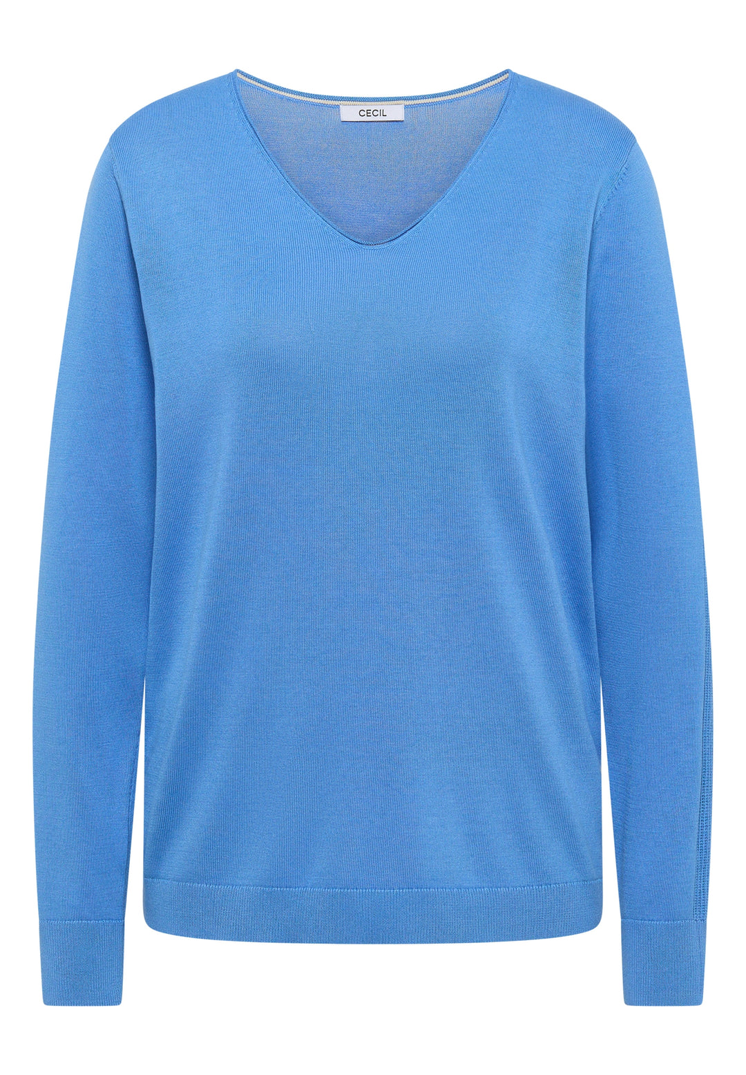 NOS_Basic V-Neck Pullover, fountain blue 17372 Bild 1