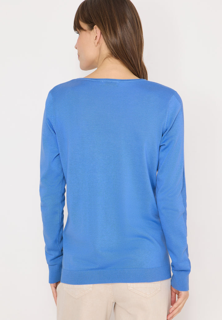 NOS_Basic V-Neck Pullover, fountain blue 17372 Bild 4