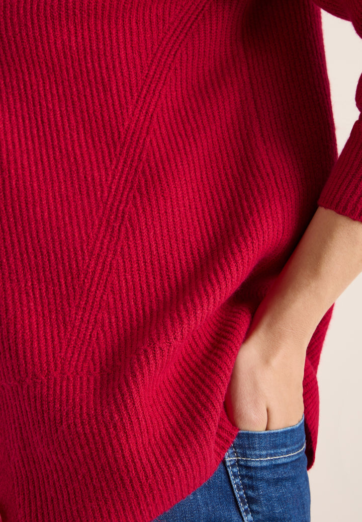 NOS_Cosy rib-mix Cardigan, beaujolais red 16710 Bild 6