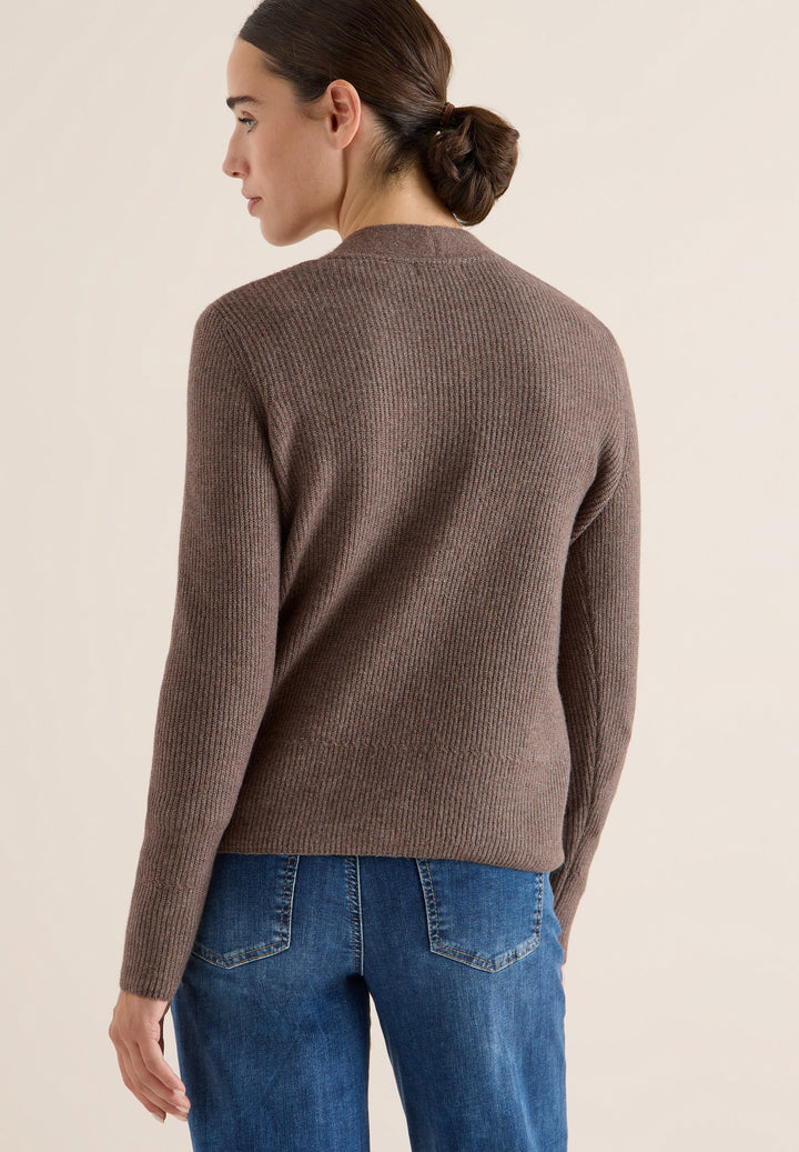 NOS_Cosy rib-mix Cardigan, mushroom taupe melange 16963 Bild 4