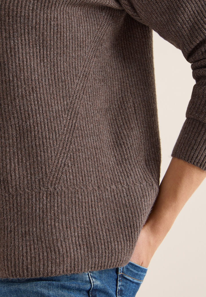 NOS_Cosy rib-mix Cardigan, mushroom taupe melange 16963 Bild 6