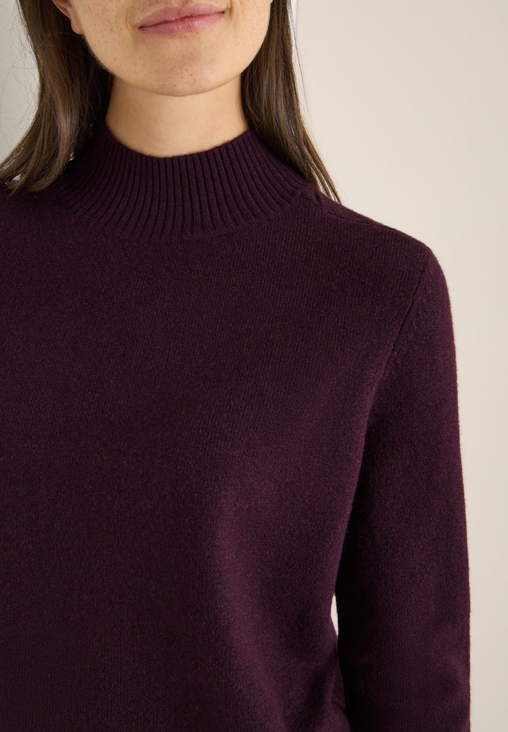 NOS_Cosy turtle shoulder detai, eggplant red melange 17130 Bild 6