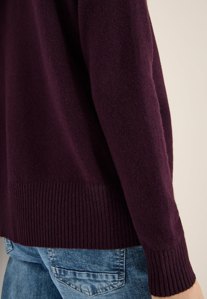 NOS_Cosy turtle shoulder detai, eggplant red melange 17130 Bild 7