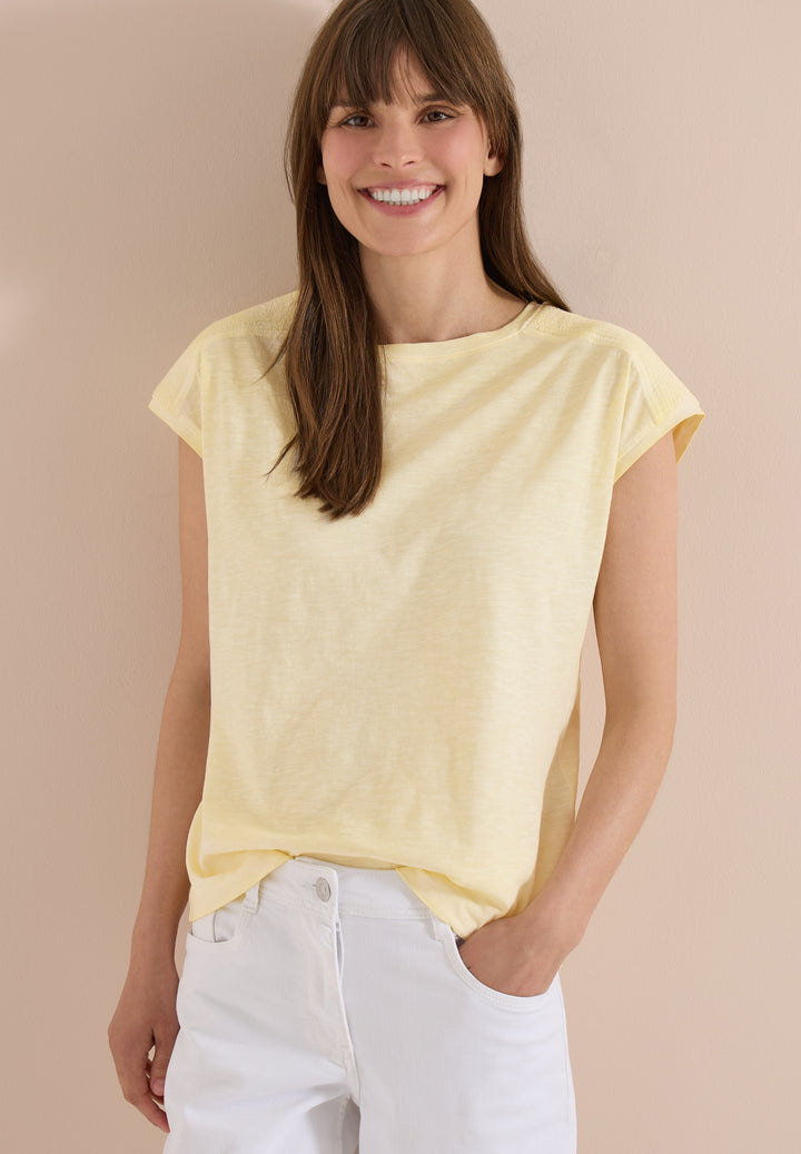 NOS GMD Shoulder Gathering Shi, buttermilk yellow 17660 Bild 7