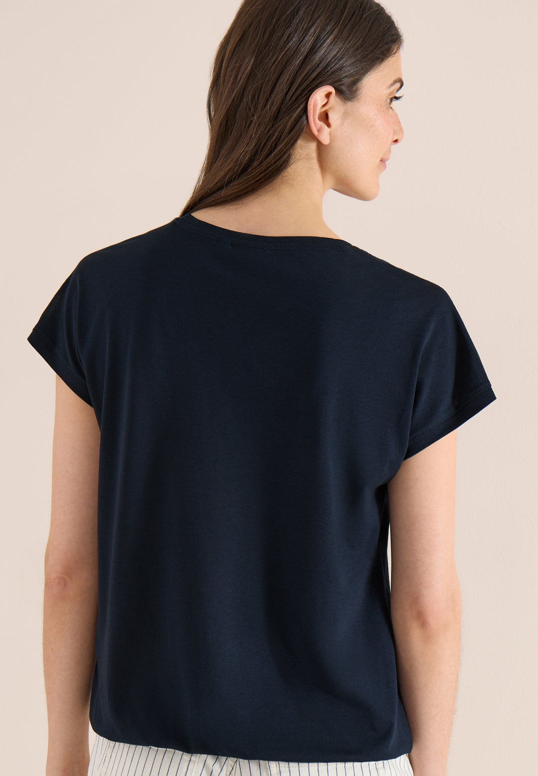 NOS Solid Lace Shoulder T-Shir, universal blue 15512 Bild 4