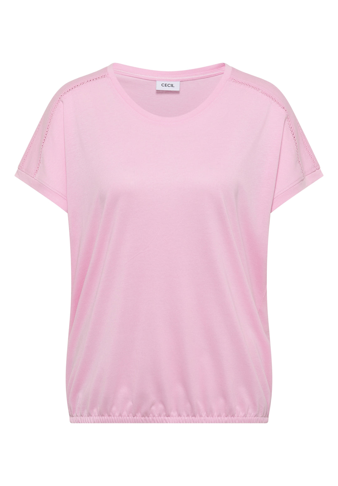 NOS Solid Lace Shoulder T-Shir, light blush rose 17600 Bild 1