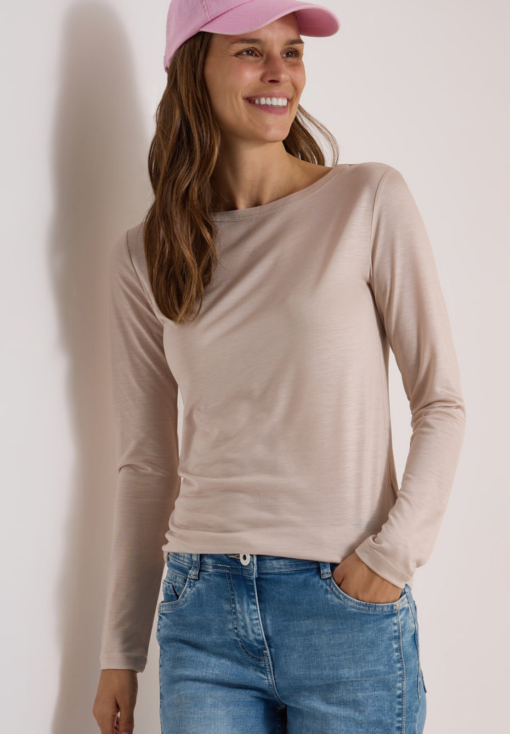 NOS Solid Layering Shirt, cashmere beige 17763 Bild 5