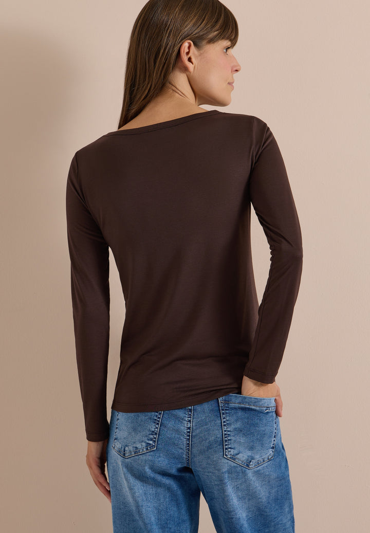 NOS Solid Layering Shirt, truffle brown 17747 Bild 4