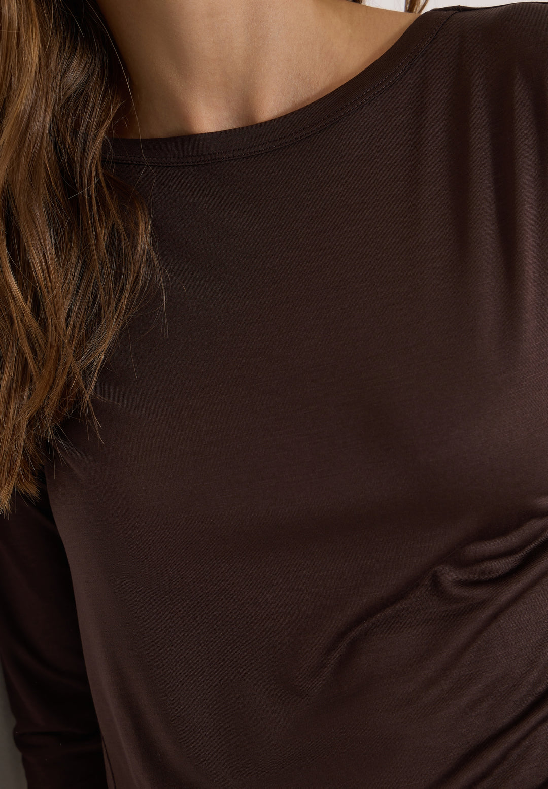 NOS Solid Layering Shirt, truffle brown 17747 Bild 7