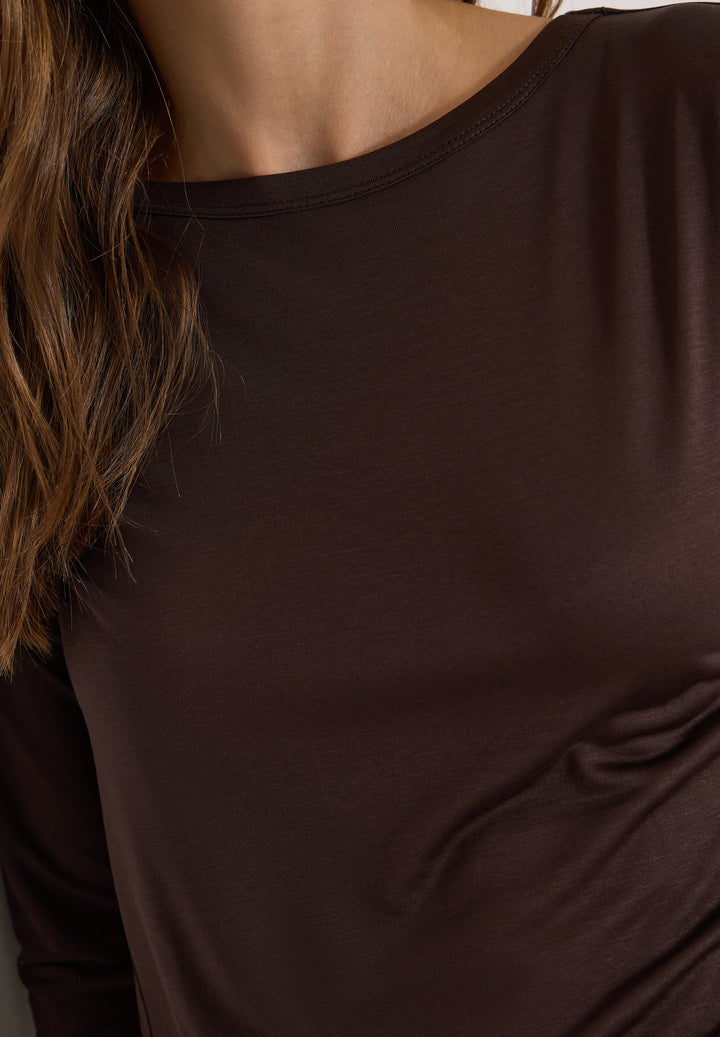 NOS Solid Layering Shirt, truffle brown 17747 Bild 7