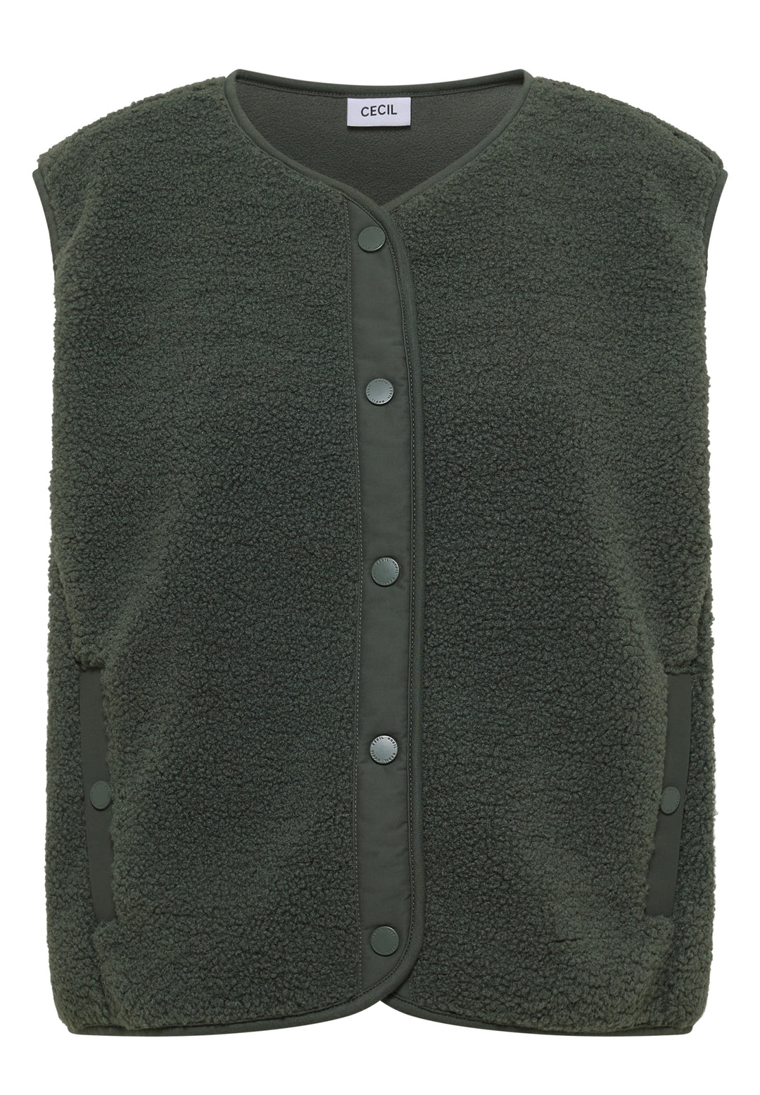 NOS Solid Matmix Teddy Vest, dried olive green 17798 Bild 1