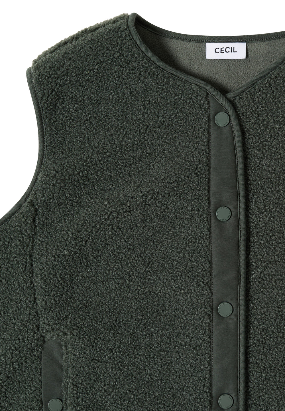 NOS Solid Matmix Teddy Vest, dried olive green 17798 Bild 2
