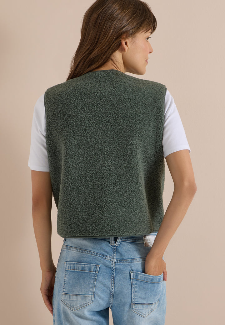 NOS Solid Matmix Teddy Vest, dried olive green 17798 Bild 4