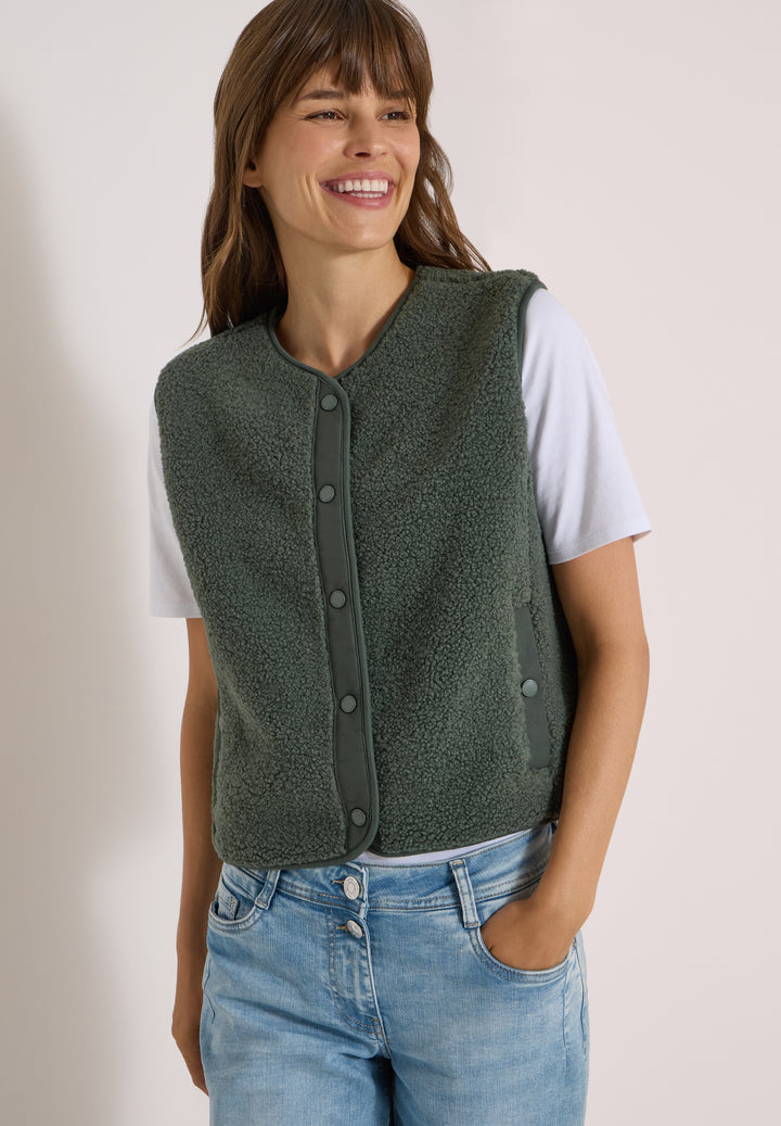 NOS Solid Matmix Teddy Vest, dried olive green 17798 Bild 6