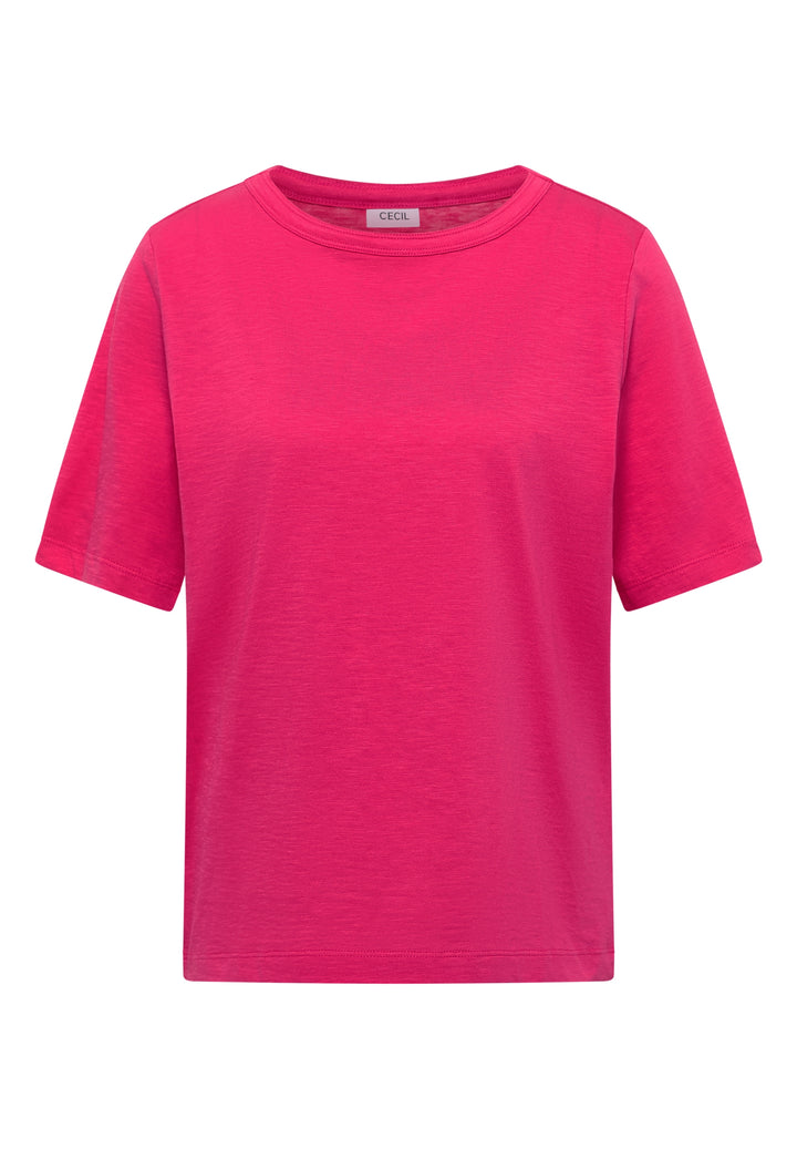 NOS Solid Slubyarn Shirt, beetroot pink 17492 Bild 1