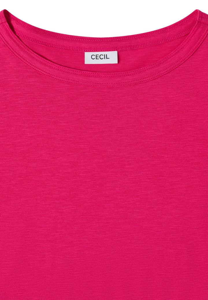 NOS Solid Slubyarn Shirt, beetroot pink 17492 Bild 2
