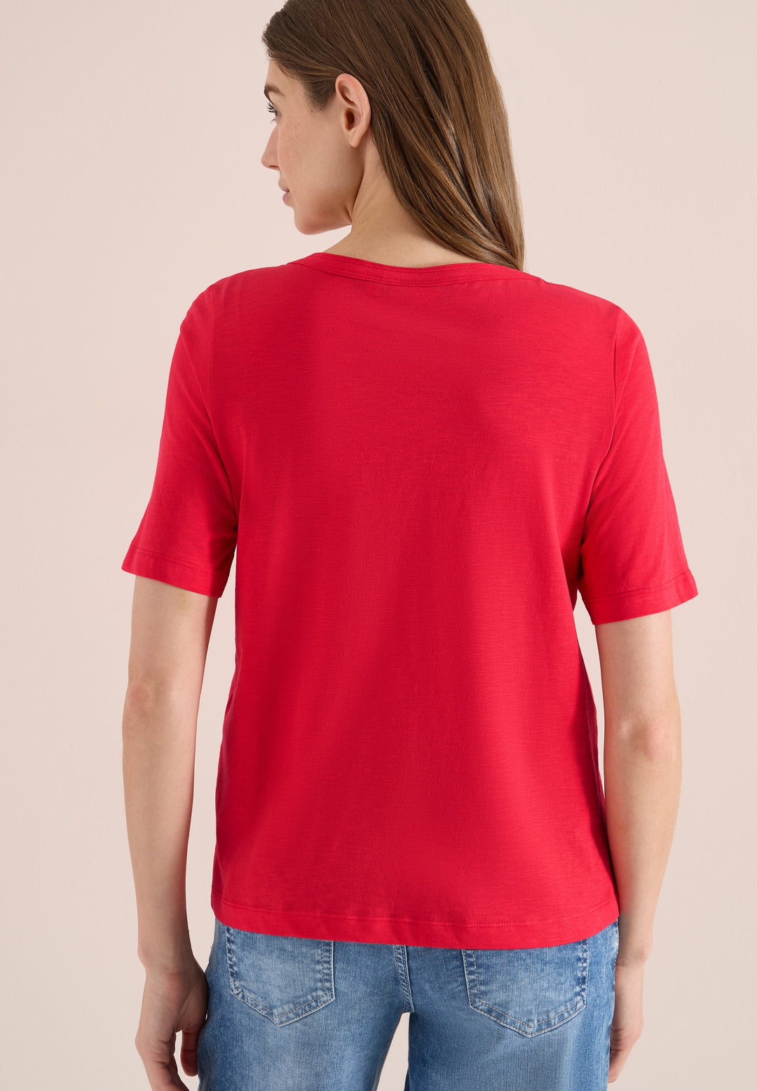 NOS Solid Slubyarn Shirt, glazed apple red 16759 Bild 4
