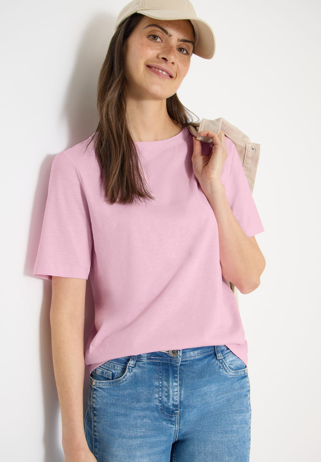 NOS Solid Slubyarn Shirt, light blush rose 17600 Bild 6