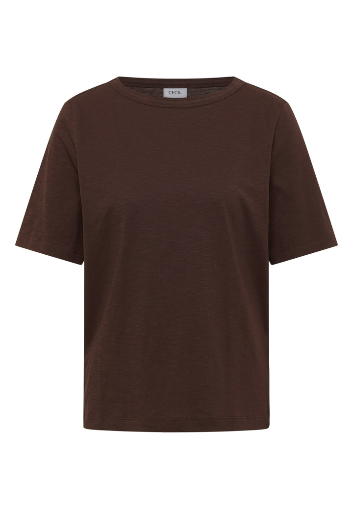 NOS Solid Slubyarn Shirt, macchiato brown 17493 Bild 1