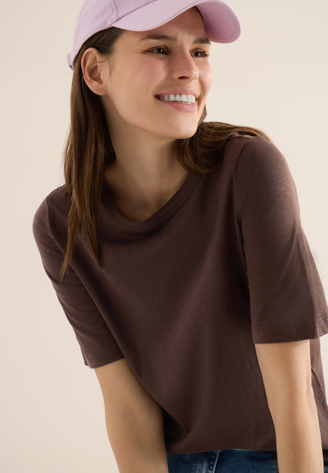 NOS Solid Slubyarn Shirt, macchiato brown 17493 Bild 6