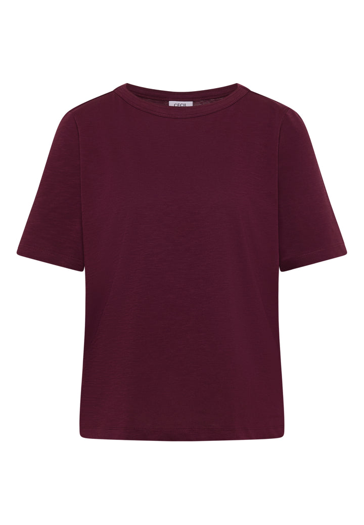 NOS Solid Slubyarn Shirt, sweet grape red 17590 Bild 1