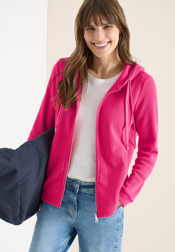 NOS Solid T-Shirt Jacket, beetroot pink 17492 Bild 3