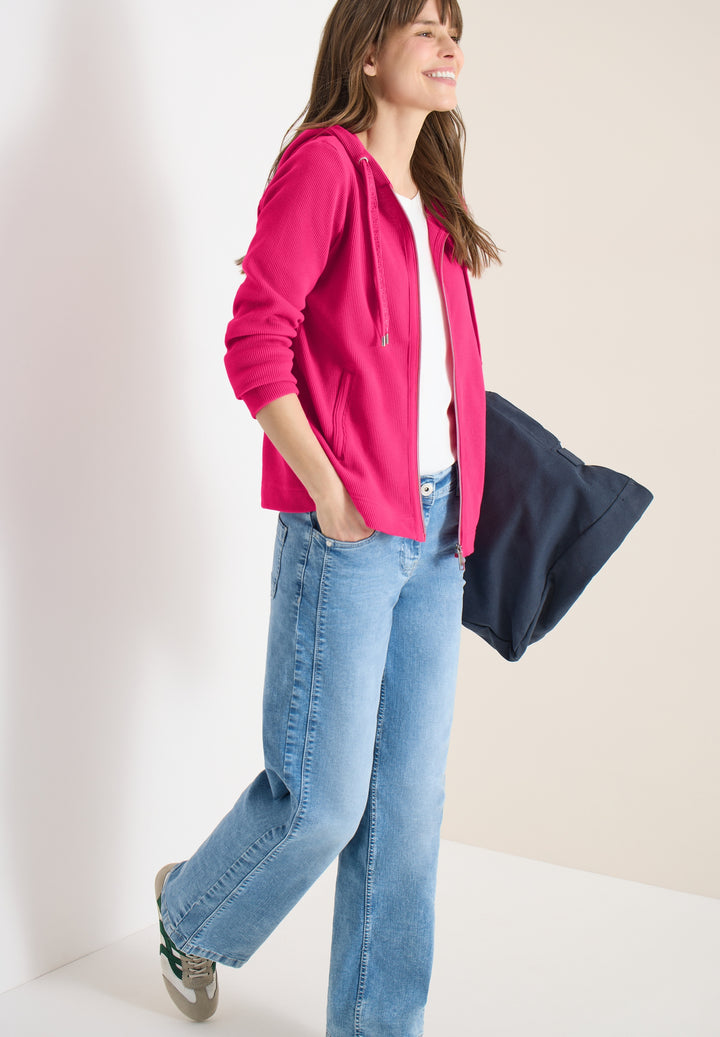 NOS Solid T-Shirt Jacket, beetroot pink 17492 Bild 5