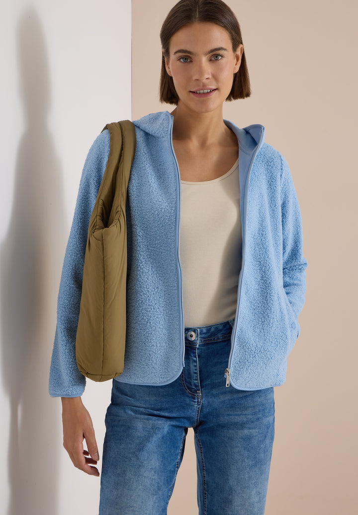 NOS Solid Teddy T-Shirt Jacket, easy blue 17901 Bild 3