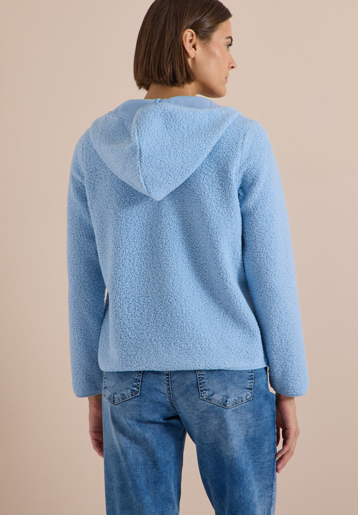 NOS Solid Teddy T-Shirt Jacket, easy blue 17901 Bild 4