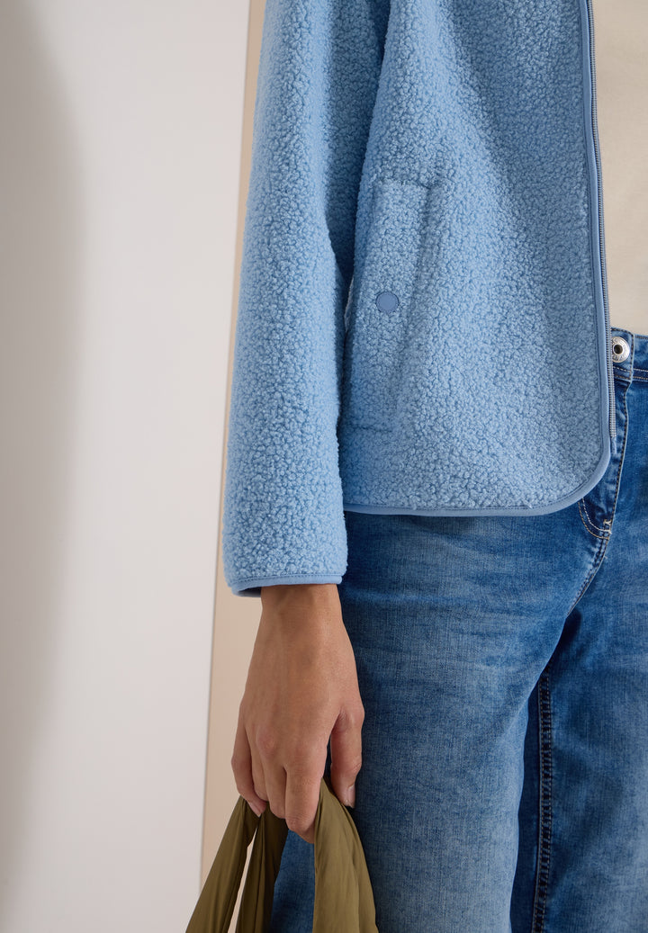 NOS Solid Teddy T-Shirt Jacket, easy blue 17901 Bild 7