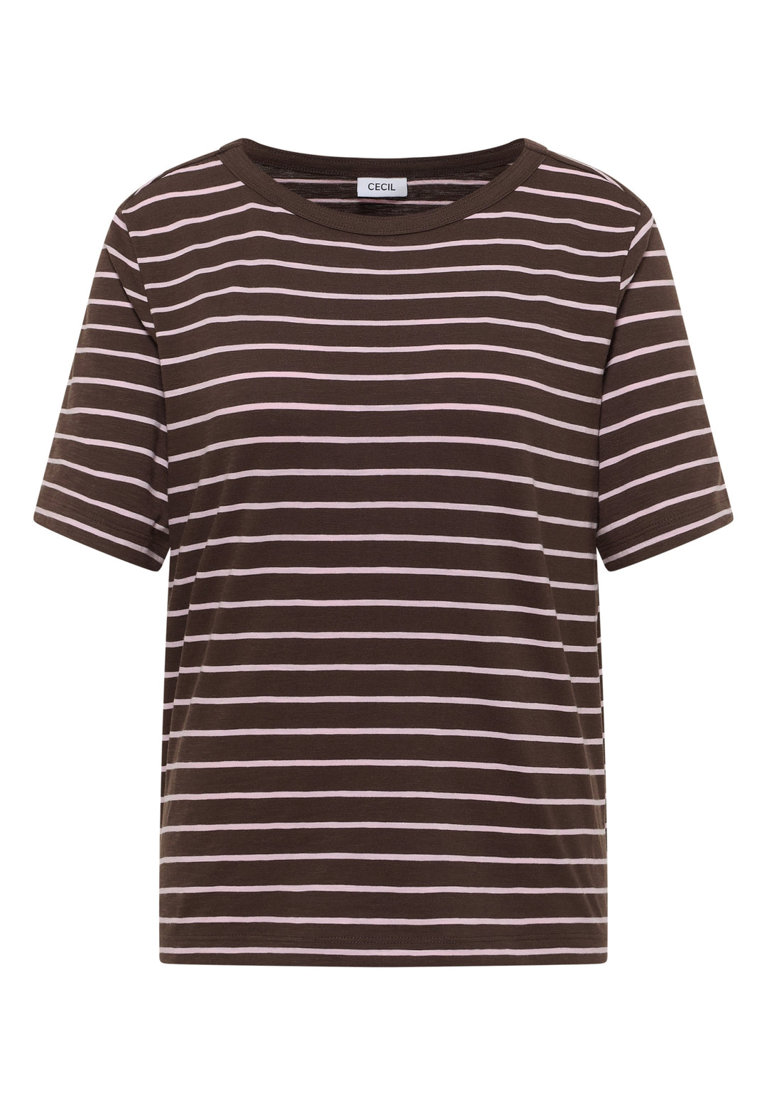 NOS Striped Slubyarn Shirt, macchiato brown 27493 Bild 1