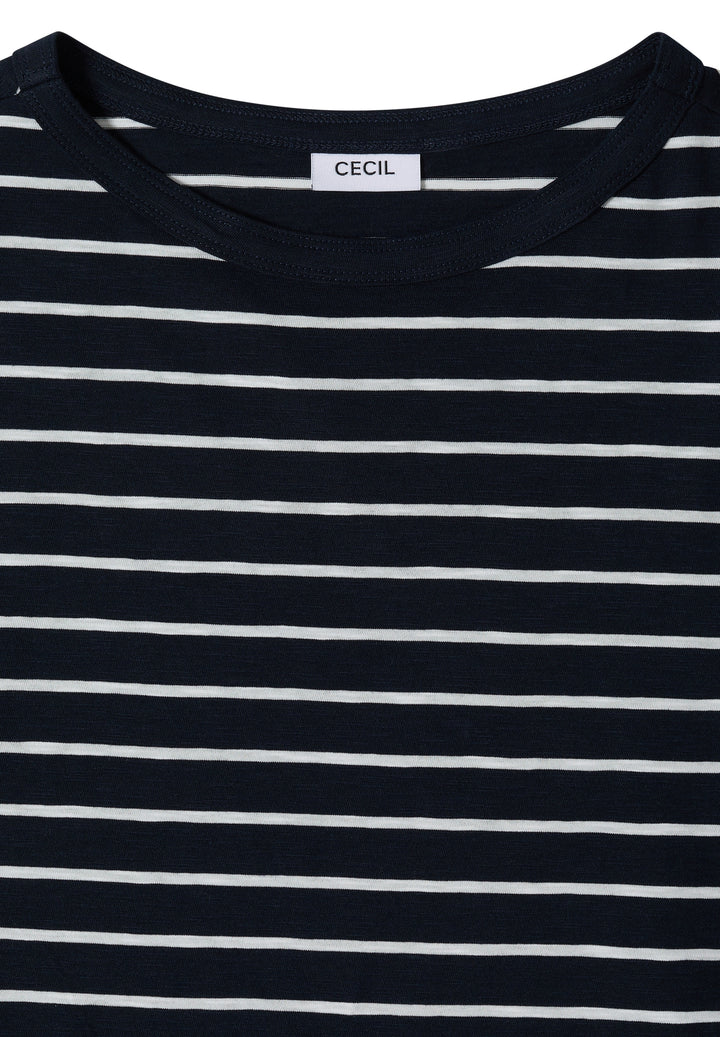 NOS Striped Slubyarn Shirt, universal blue 25512 Bild 2