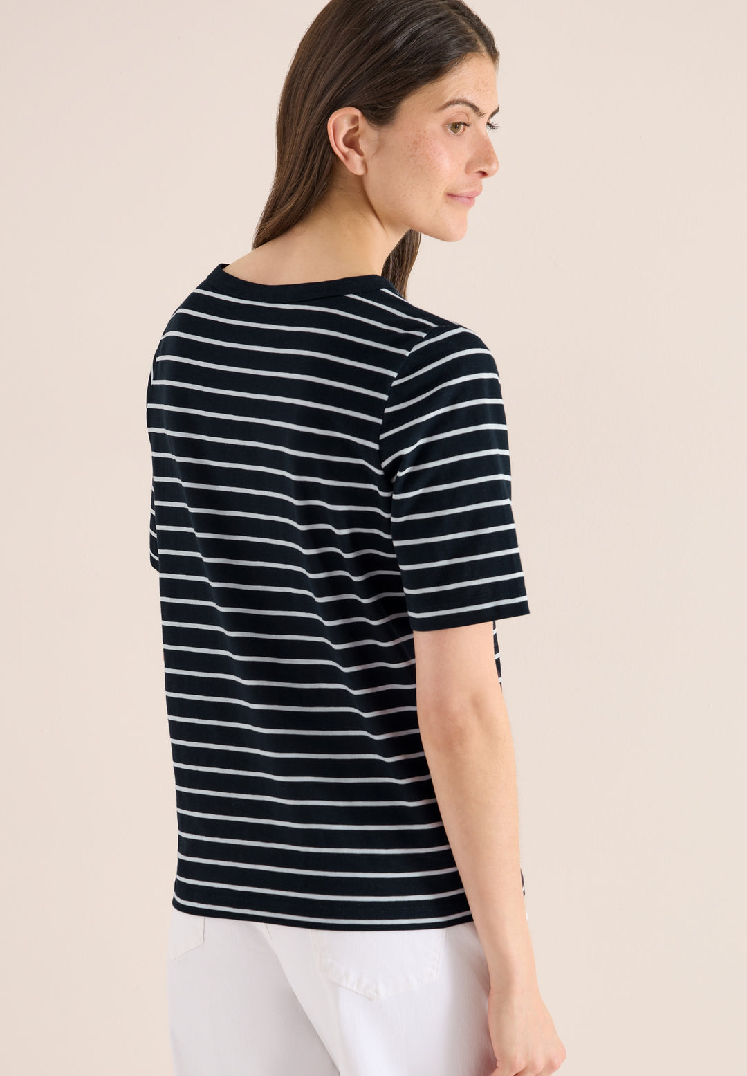 NOS Striped Slubyarn Shirt, universal blue 25512 Bild 4