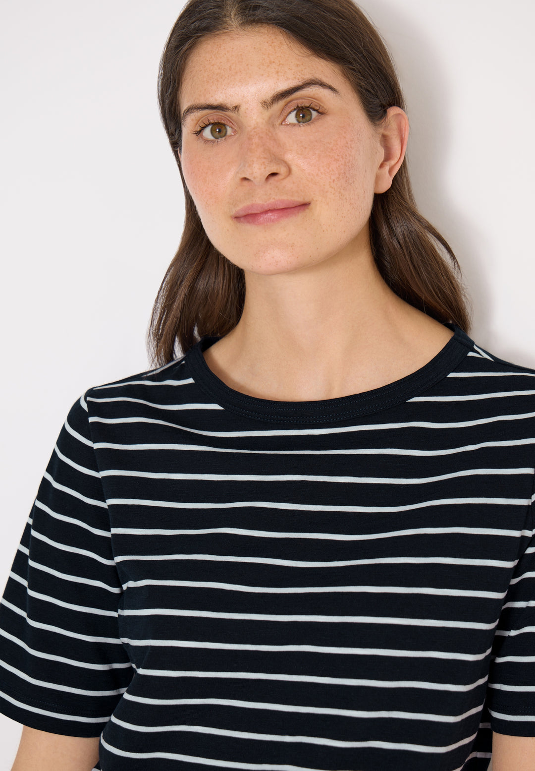 NOS Striped Slubyarn Shirt, universal blue 25512 Bild 6