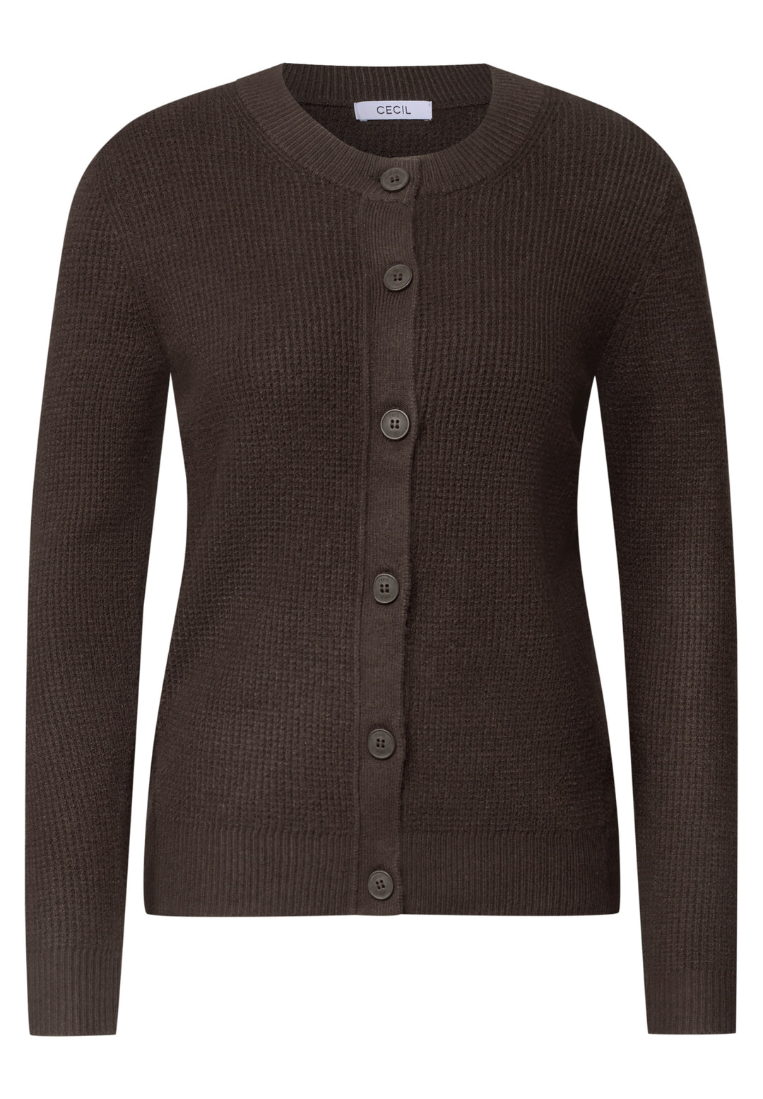 NOS Structured cosy Cardigan, truffle brown 17747 Bild 1