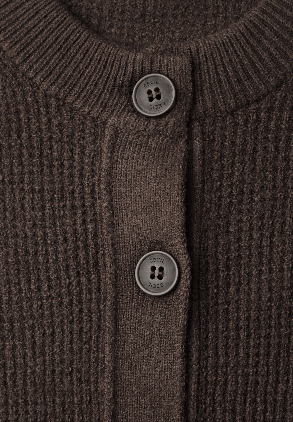 NOS Structured cosy Cardigan, truffle brown 17747 Bild 2