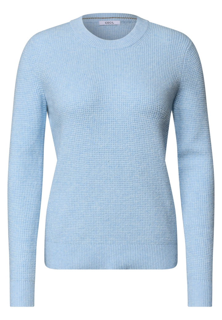 NOS Structured cosy sweater, cosmopolitan blue melange 17992 Bild 1