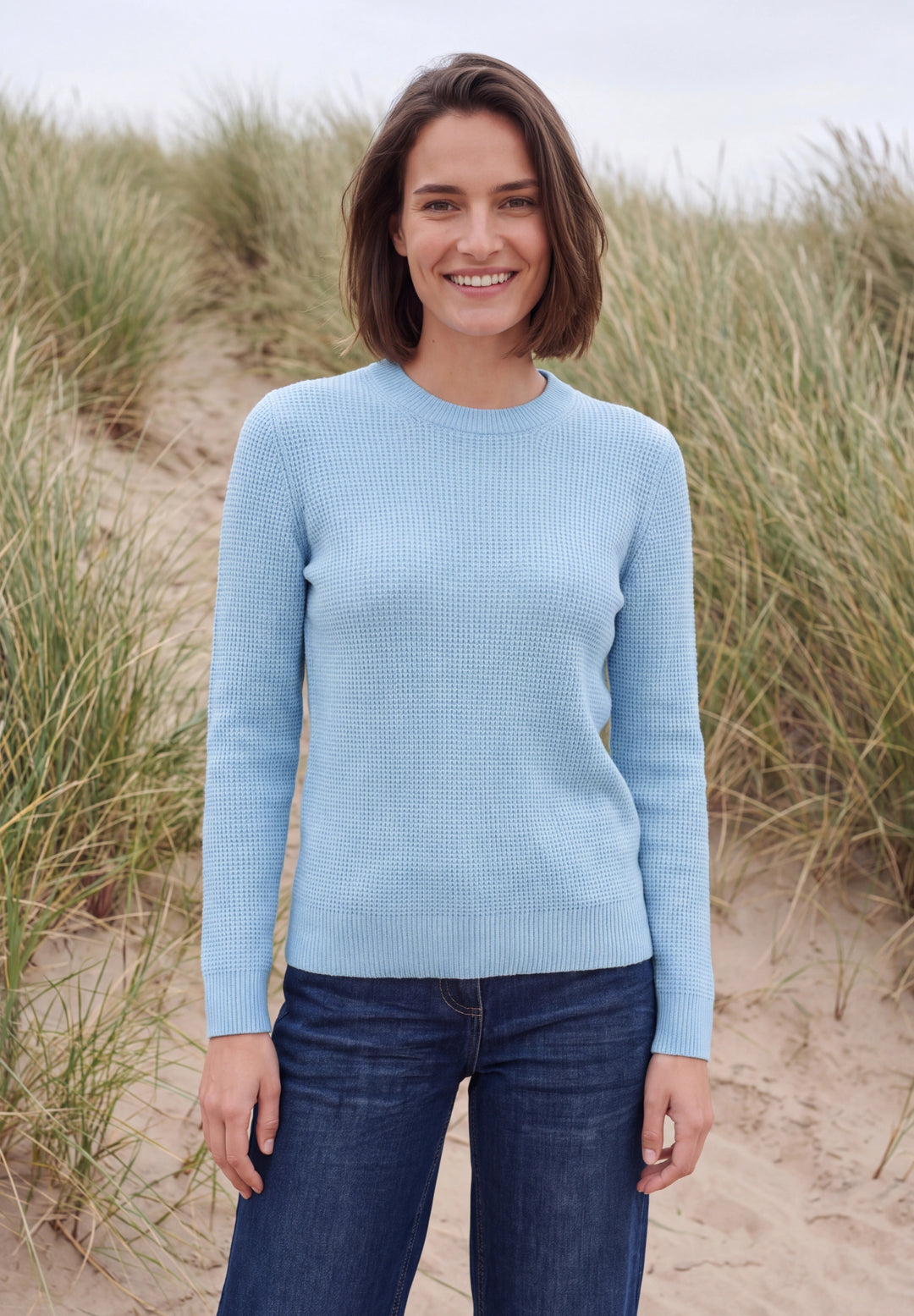 NOS Structured cosy sweater, cosmopolitan blue melange 17992 Bild 3