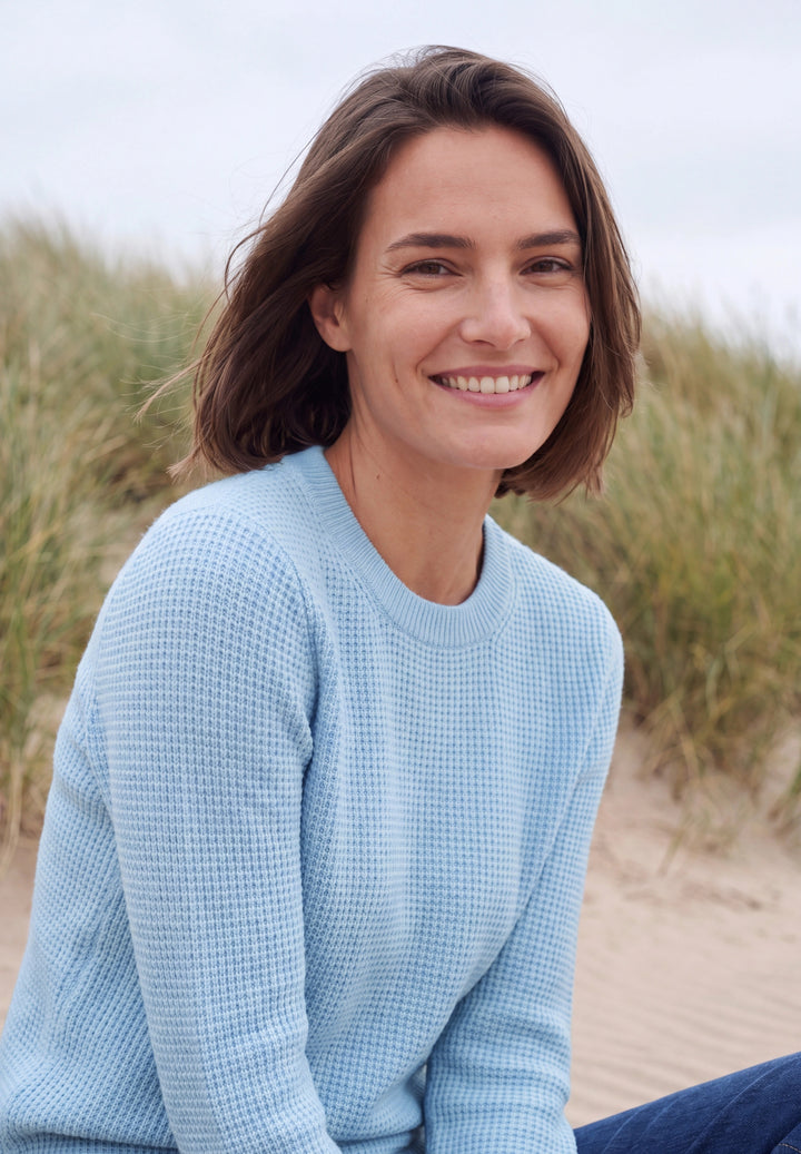 NOS Structured cosy sweater, cosmopolitan blue melange 17992 Bild 6