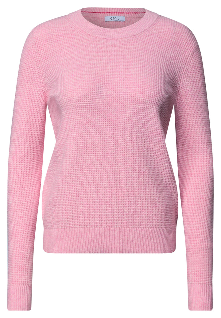NOS Structured cosy sweater, mellow rose melange 17983 Bild 1