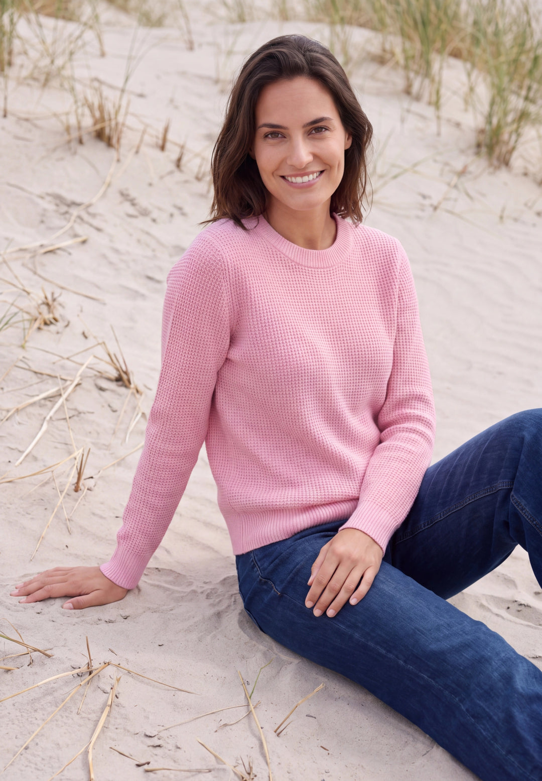 NOS Structured cosy sweater, mellow rose melange 17983 Bild 3