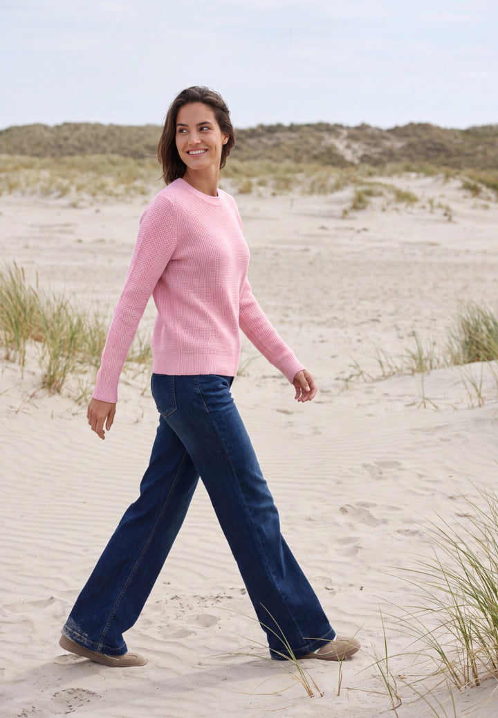 NOS Structured cosy sweater, mellow rose melange 17983 Bild 5