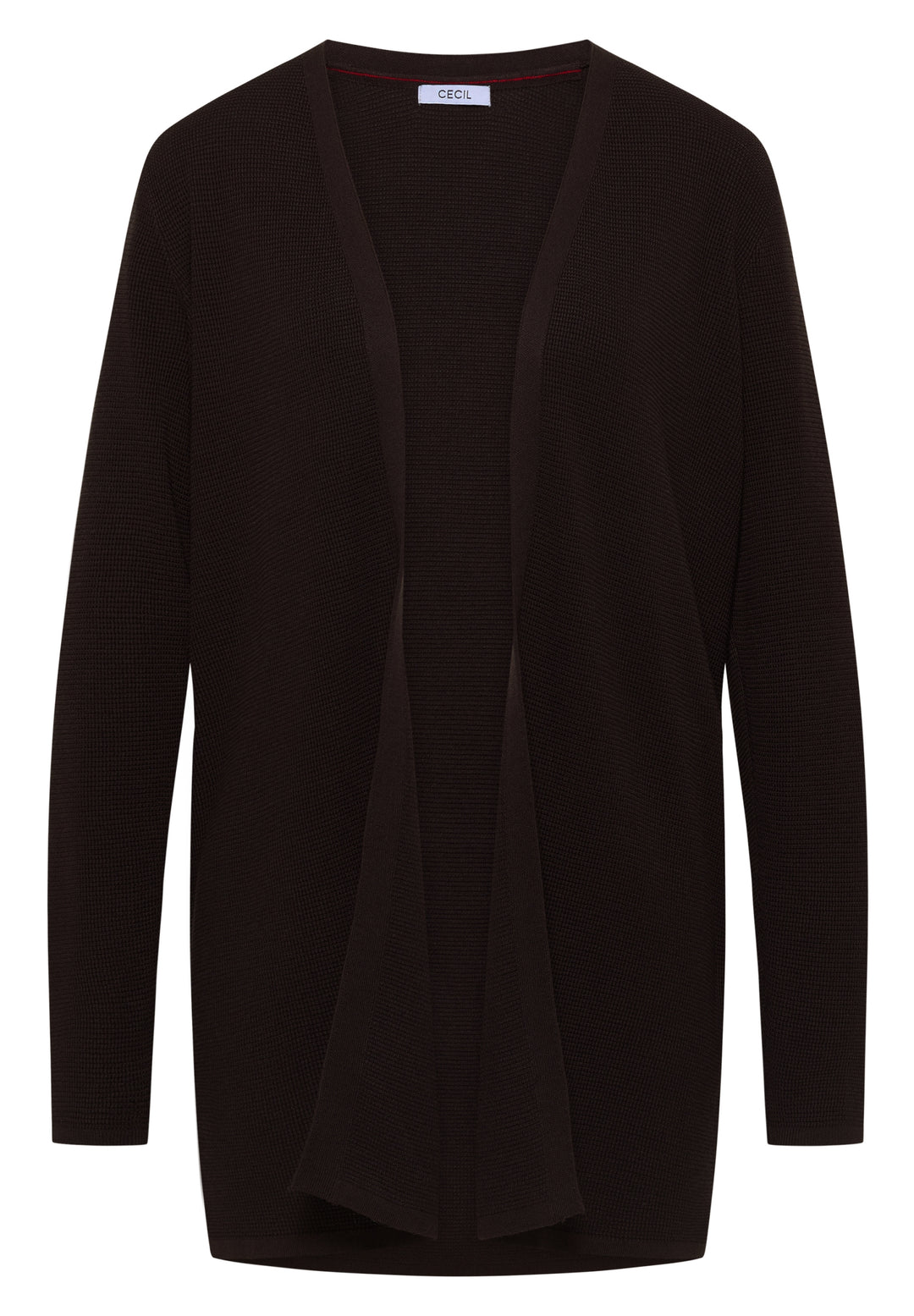 NOS_Structured Open Cardigan, truffle brown 17747 Bild 1