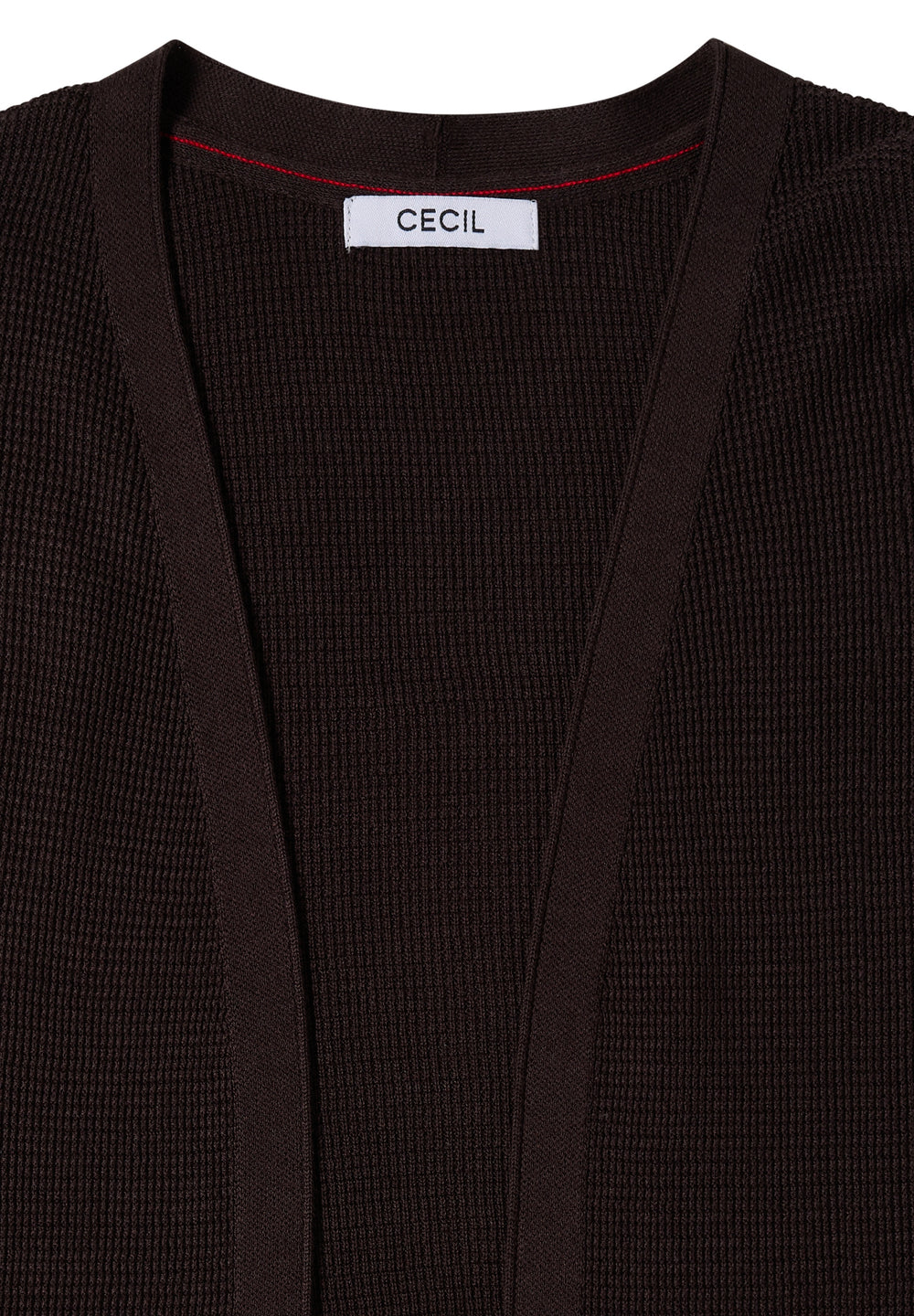 NOS_Structured Open Cardigan, truffle brown 17747 Bild 2