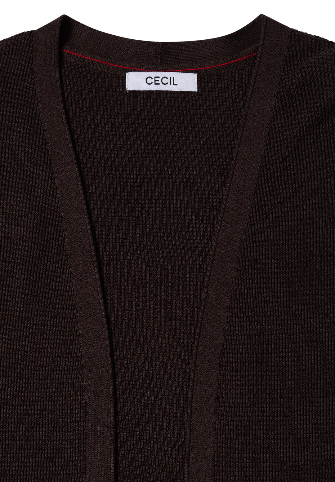 NOS_Structured Open Cardigan, truffle brown 17747 Bild 2